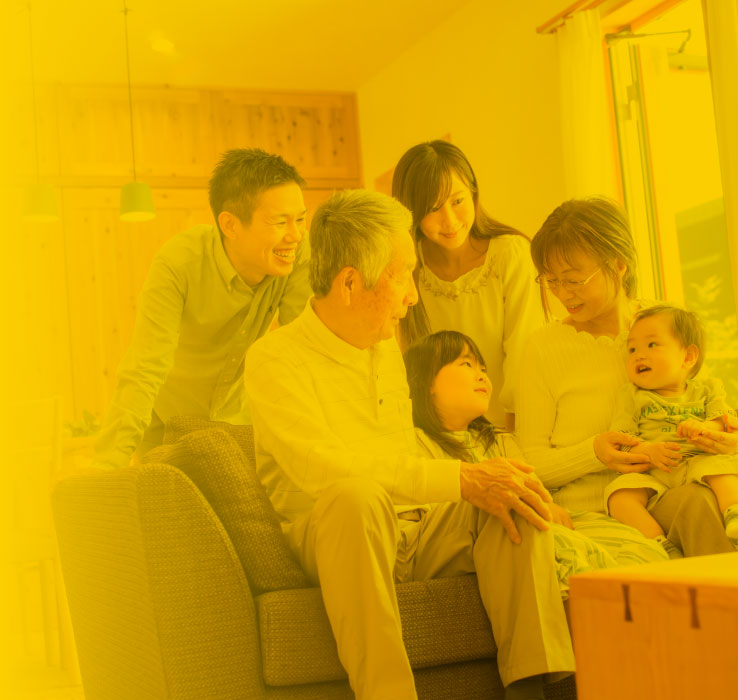 幸せな家族のイメージ