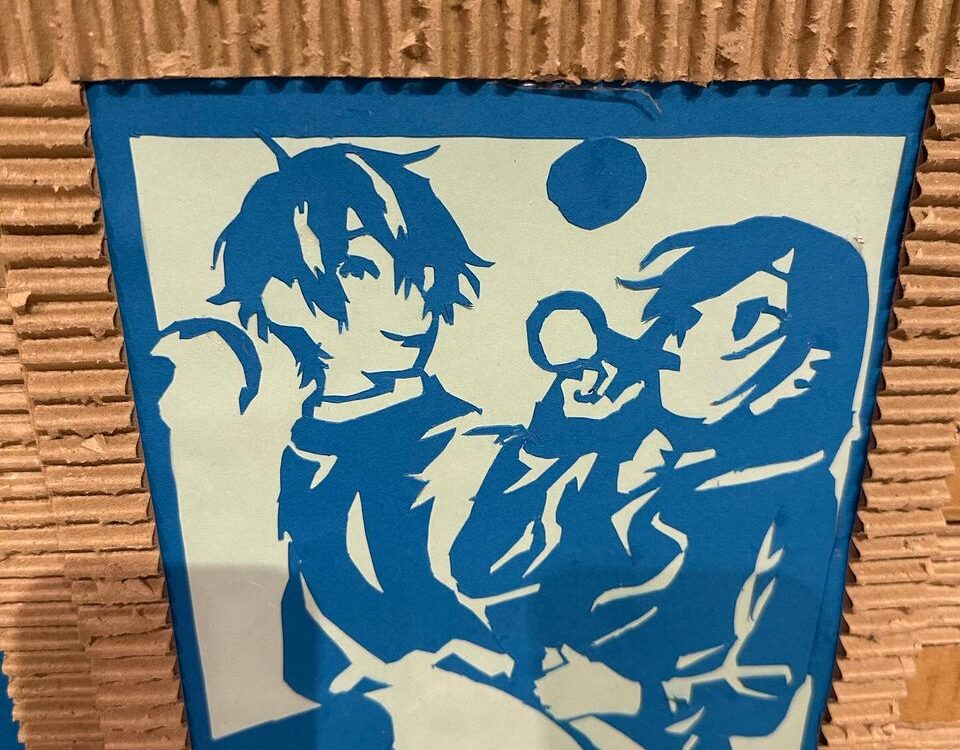 メディアコスモスにて、小中学生の作品展