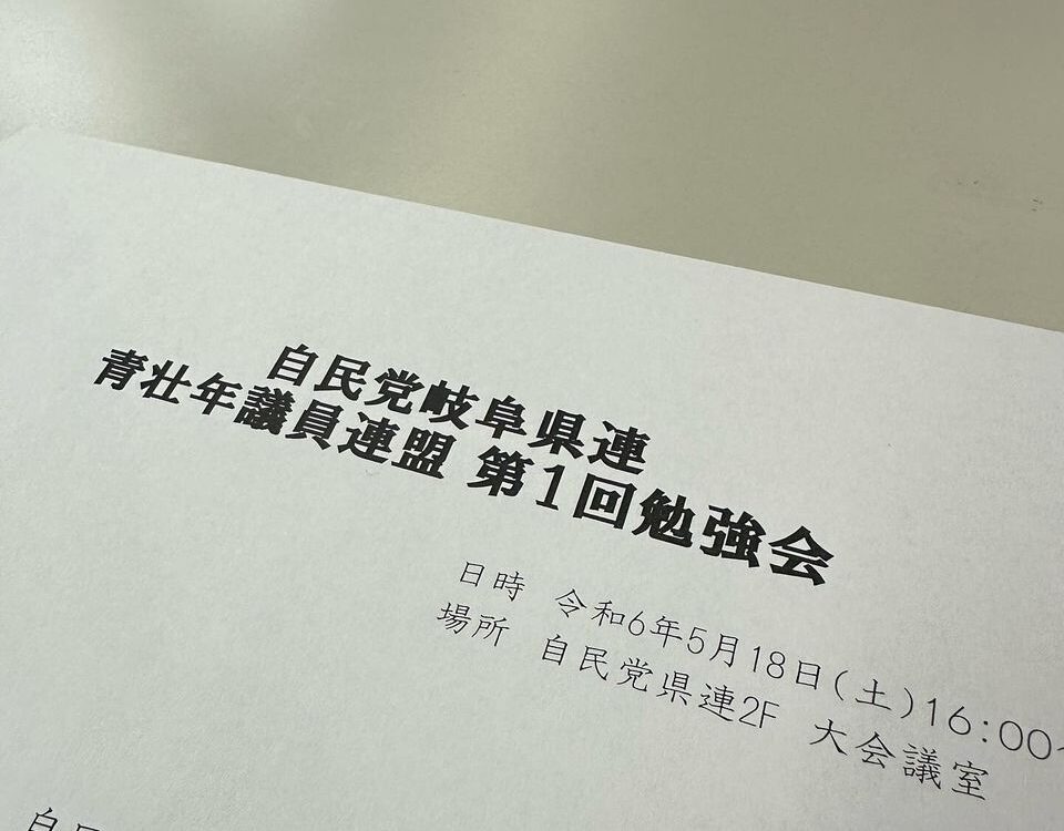 青壮年議員連盟第1回勉強会