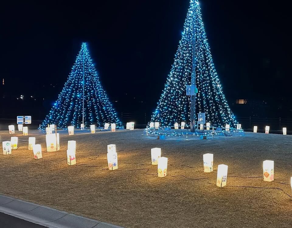 JR長森駅北口イルミネーション