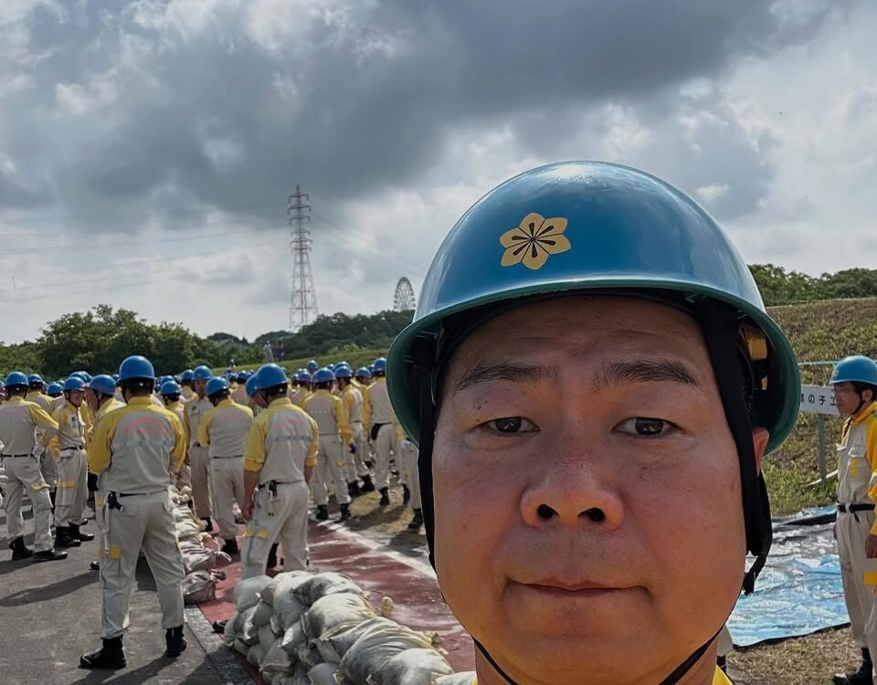 木曽川右岸水防演習